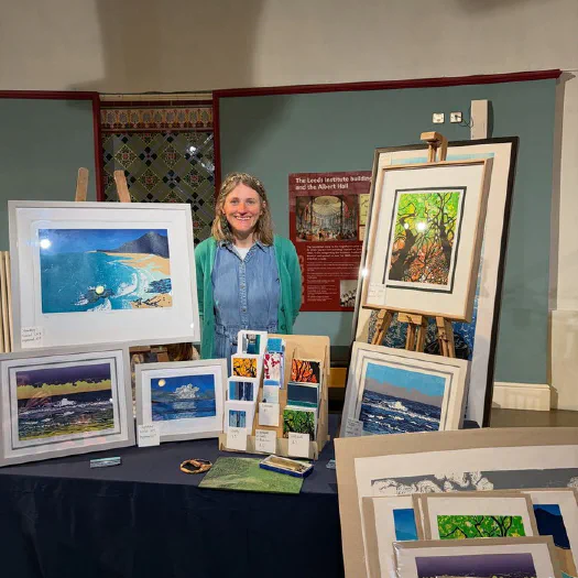 Setup and ready @leedscitymuseum for the @studiogreenly GREAT Leeds print fair. I’m here from 11-4 t…
